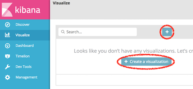 Kibana 5 Create Visualization